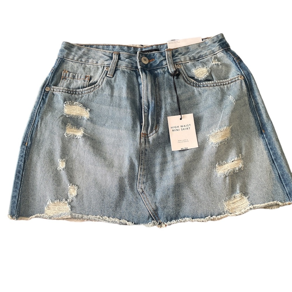 ☀️ NWT High waist Blue Note denim skirt size M.